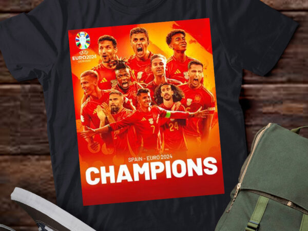 Lt2 – uefa euro spain football team champions 2024 celebration t-shirt png file