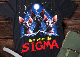 LT-P2.1 Funny Erm The Sigma Ironic Meme Quote Sphynx Cats