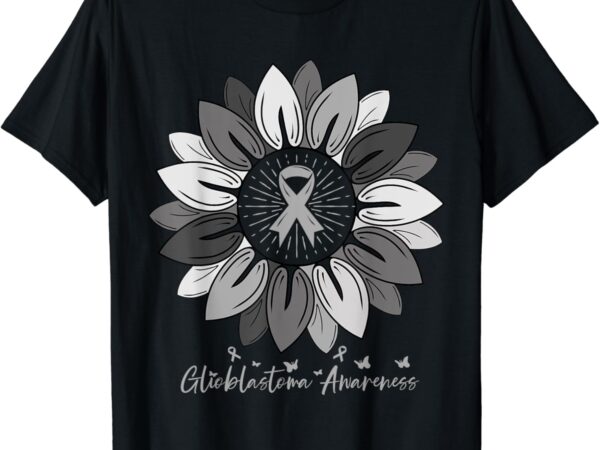 Sunflower glioblastoma awareness month t-shirt