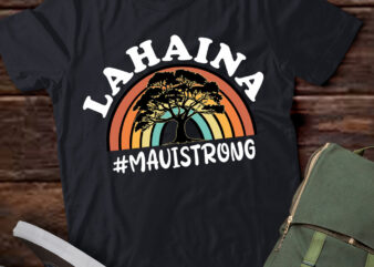 Support Maui Strong Lahaina Banyan Tree Maui Hawaii lts-d t shirt template vector