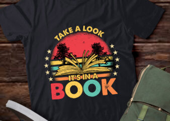 Take A Look It’s In A Book Reading Vintage Retro Rainbow lts-d t shirt designs for sale