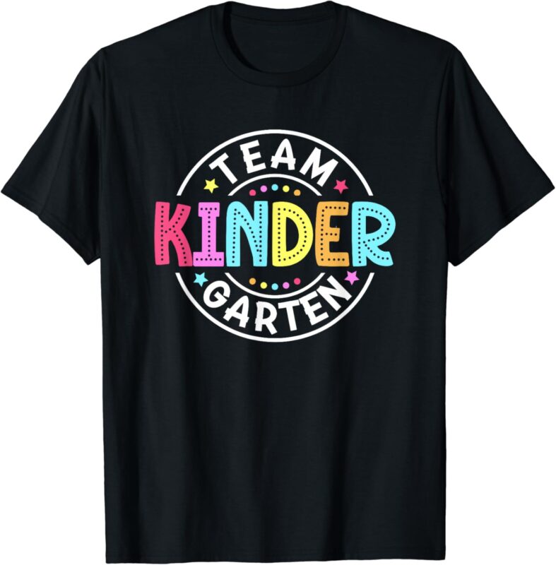 Team Kindergarten Teacher Back To School Kindergarten Squad T-Shirt