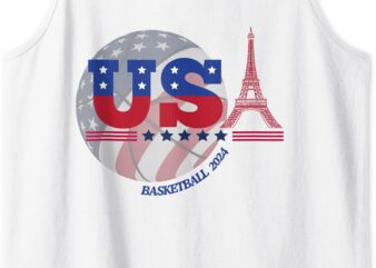 Team USA 2024 _ Paris Sport Games Basketball Basket Ball Tank Top t shirt designs for sale