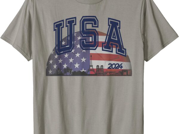 Team usa 2024 _ paris sport games soccer football t-shirt