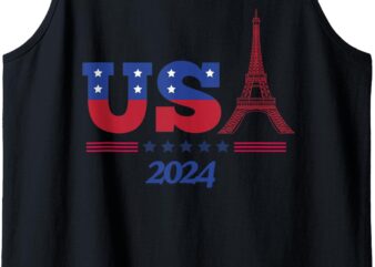 Team USA 2024 _ Paris Sport Games Tank Top (2) t shirt designs for sale