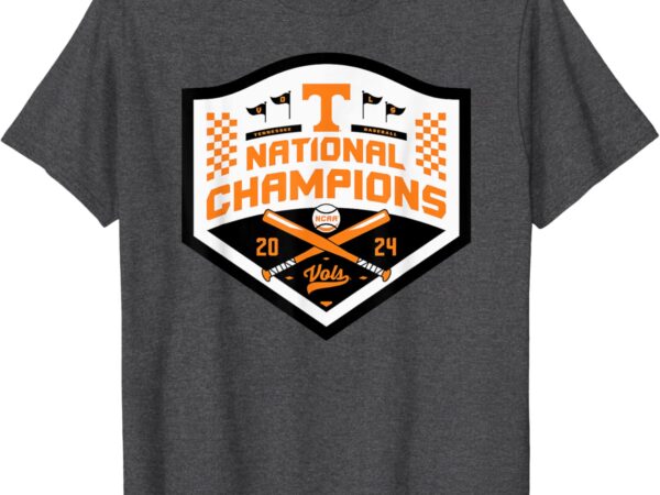 Tennessee volunteers national champs 2024 baseball cws logo t-shirt