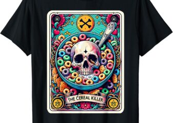 The Cereal Killer Funny Tarot Card T-Shirt