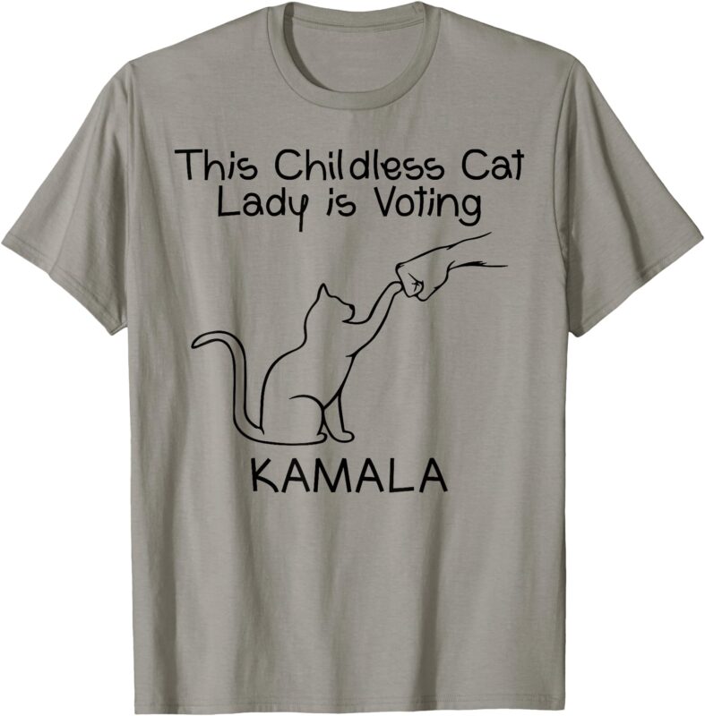 This Childless Cat Lady is Voting Kamala T-Shirt