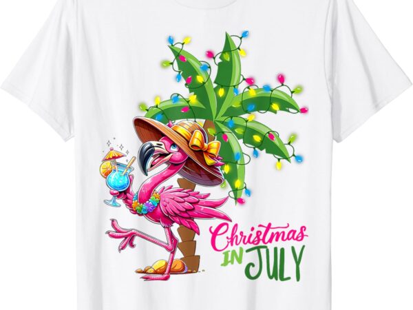 Tropical christmas in july t-shirt