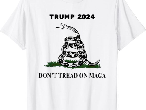 Trump 2024 don’t tread on maga snake rattlesnake on grass t-shirt