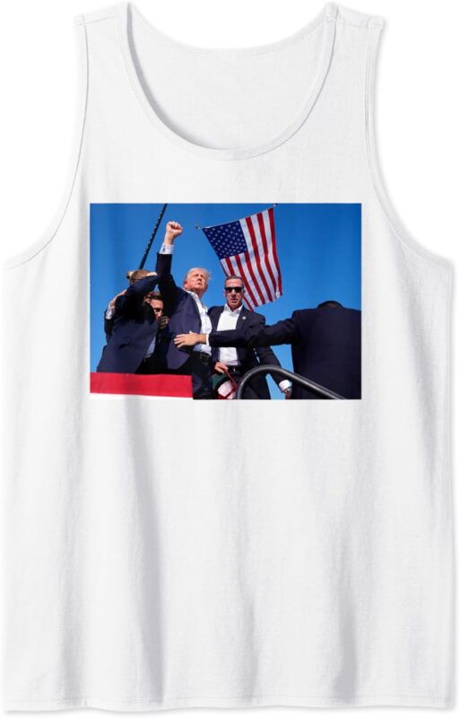 Trump 2024 Shirt Donald Trump Fist Pump Tank Top