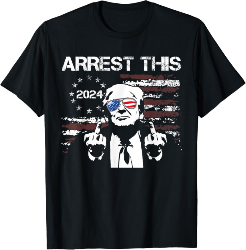 Trump Arrest This American Flag 4th Of July T-Shirt