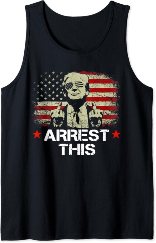 Trump Arrest This Funny Trump 2024 Convicted Felon Tank Top