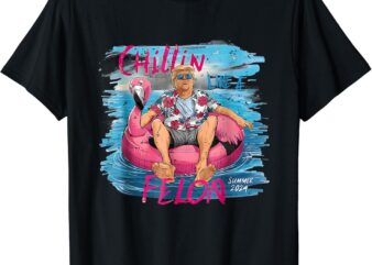 Trump Chilling Like A Felon 2024 Funny Trump T-Shirt