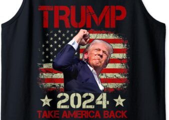 Trump Fist Pump Shot At Trump 2024 Trump Survives Rally Tank Top