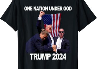 Trump One Nation Under God.Trump 2024.Fight 2024 t shirt designs for sale