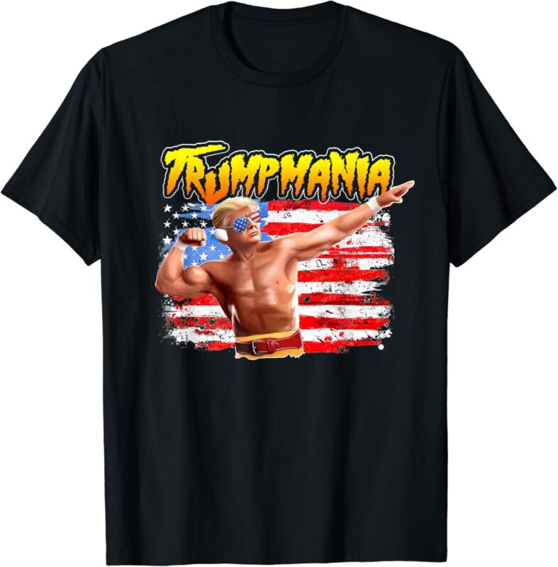 Trump Republican Convention Wrestling Meme Trumpamania T-Shirt