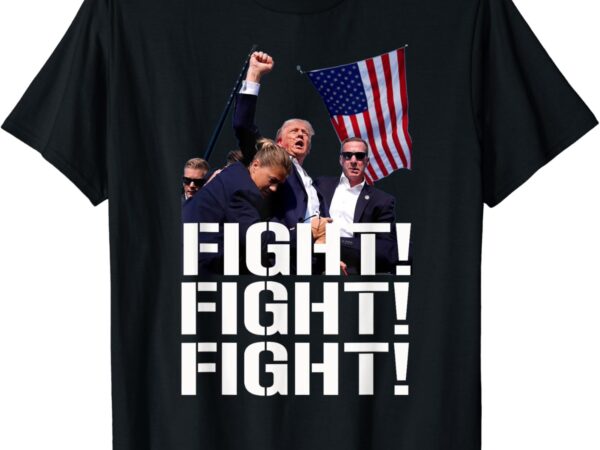 Trump shot fist pump t-shirt