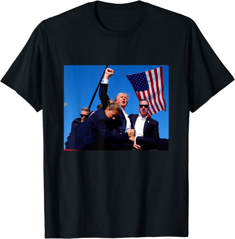 Trump Shot Fist Pump, USA, Maga T-Shirt