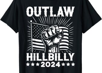 Trump Vance 2024 Donald Trump J.D. Vance Outlaw Hillbilly T-Shirt