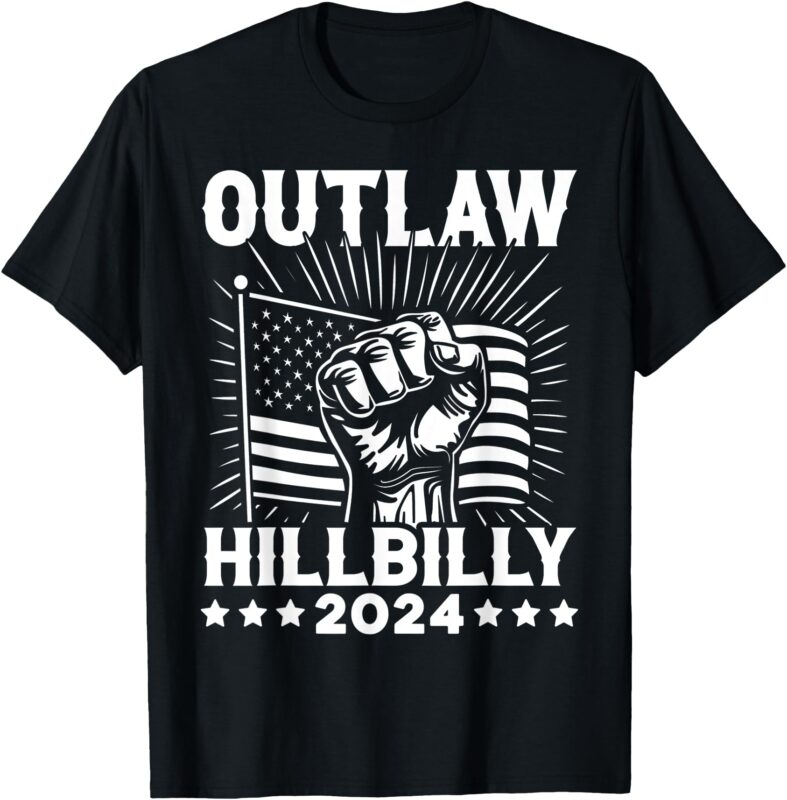 Trump Vance 2024 Donald Trump J.D. Vance Outlaw Hillbilly T-Shirt