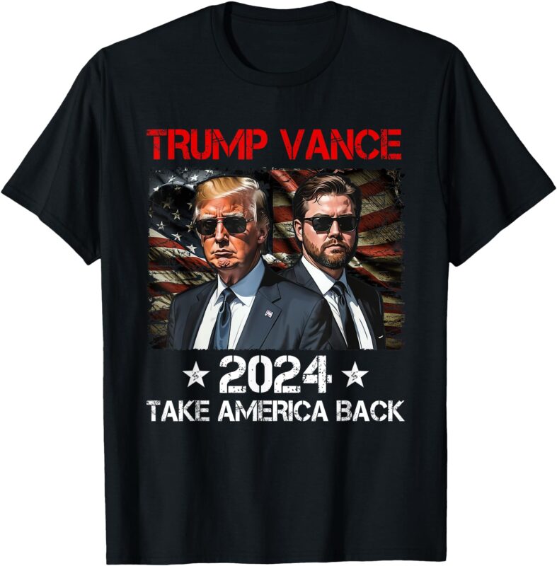 Trump Vance 2024 Donald Trump J.D. Vance Take America Back T-Shirt (2)