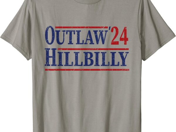 Trump vance 2024 outlaw hillbilly us flag vintage t-shirt