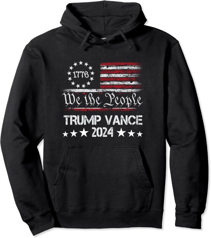 Trump Vance 2024 President Trump Supporter Re-Election Pullover Hoodie