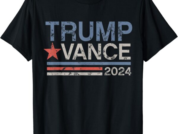 Trump vance 2024 retro stripe trump jd vance t-shirt