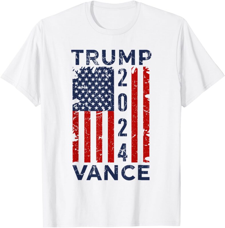 Trump Vance 2024 US Flag – Election President 2024 T-Shirt