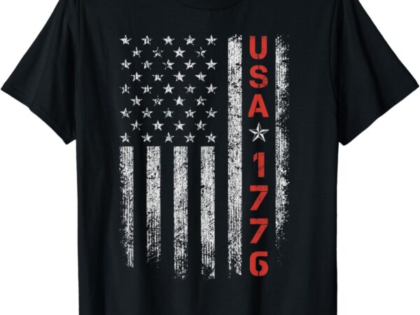 Usa 1776 patriotic 4th of july america independence day men t-shirt