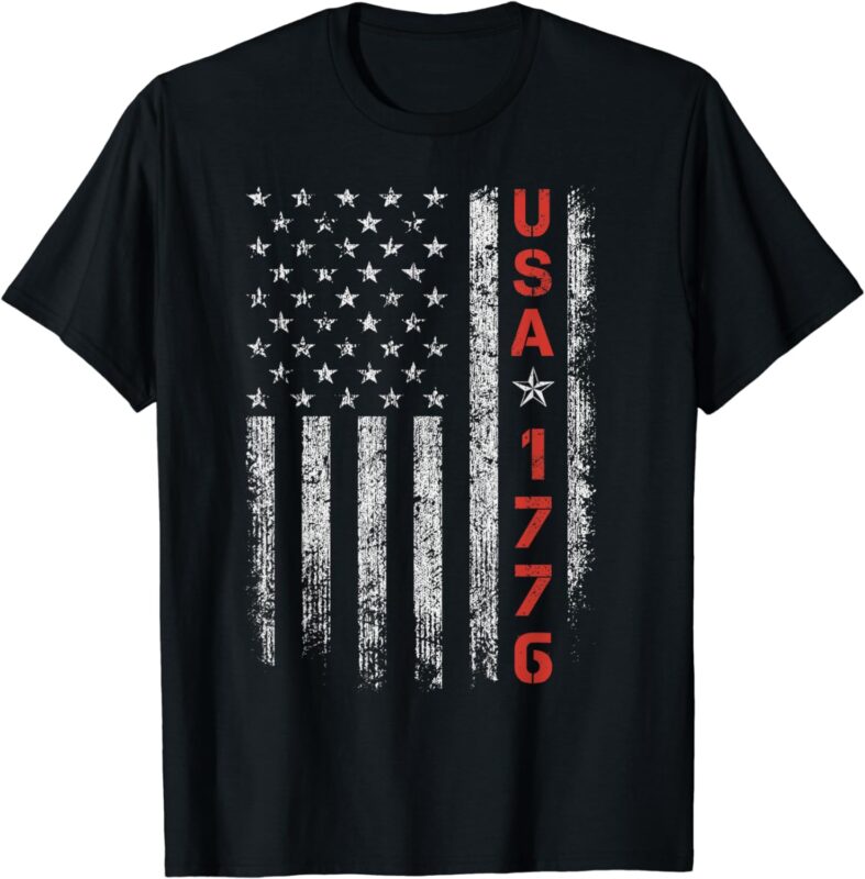 USA 1776 Patriotic 4th of July America Independence Day Men T-Shirt