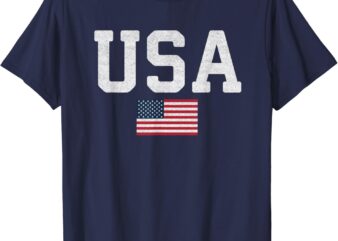 USA Patriotic American Flag 4th Of July Independence Day T-Shirt