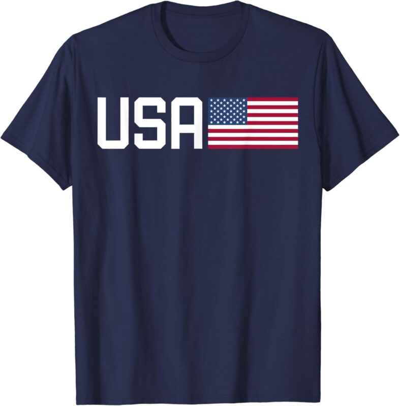 USA Shirt Women Men Kids American Flag 4th of July Patriotic T-Shirt