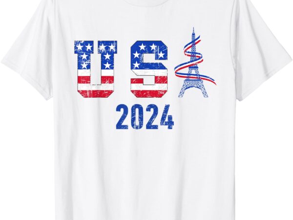 Usa team american flag sport usa 2024 men women kids t-shirt (2)