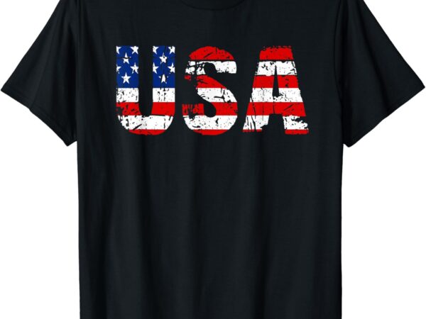 Usa us flag patriotic 4th of july america t-shirt