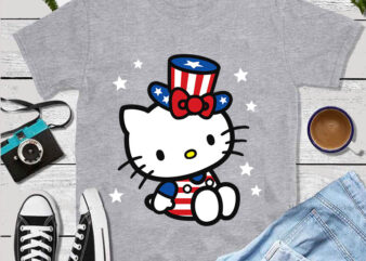 Hello Kitty 4th Of July SVG, Hello Kitty Independence Day SVG, Hello Kitty SVG graphic t shirt