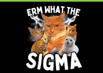 ERM What The Sigma Cat PNG