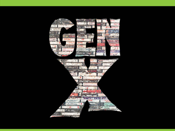 Gen x 80’s rock cassettes png, gen x png t shirt design template