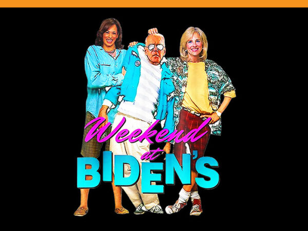 Weekend at bidens png, funny joe biden president democrat png t shirt design for sale