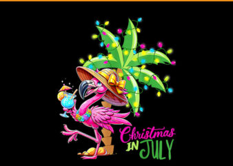 Hawaii Flamigo Christmas In July PNG graphic t shirt