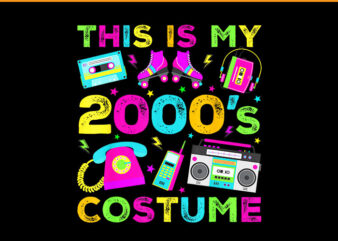 This Is My 2000s Costume 2000’s PNG t shirt designs for sale