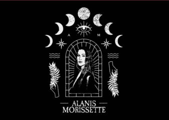 Alanis Morissette Moon SVG, Alanis Morissette SVG t shirt vector