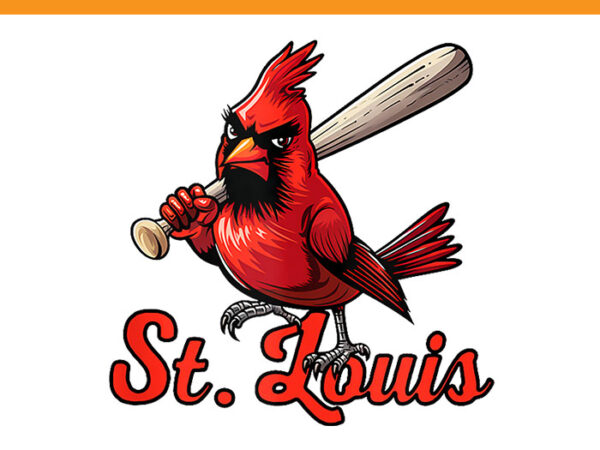 Cardinal swing st louis retro baseball png t shirt vector file