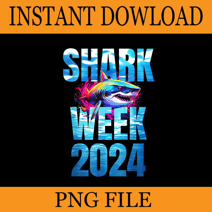 Shark Week 2024 PNG, Week Passion Shark Lover Ocean Wildlife PNG