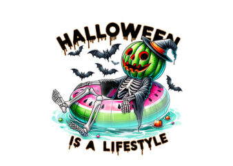 Halloween is a Lifestyle Watermelon PNG, Watermelon Summerween PNG graphic t shirt