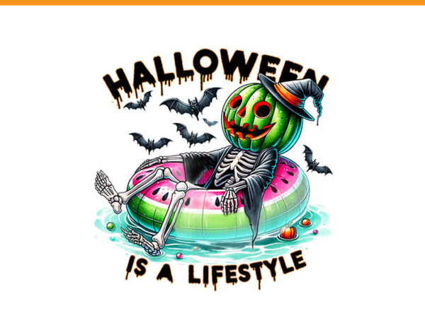 Halloween is a lifestyle watermelon png, watermelon summerween png graphic t shirt