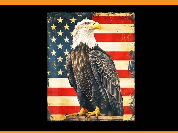 American bald eagle 4th of july png, usa patriotic eagle png t shirt vector