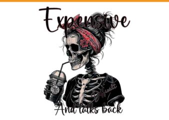 Expensive And Talks Back Skeleton Coffee PNG vector clipart