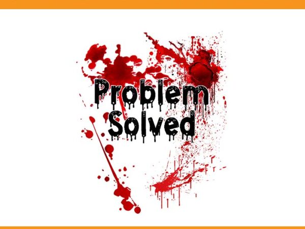 Problem solved png, problem solved halloween png t shirt illustration